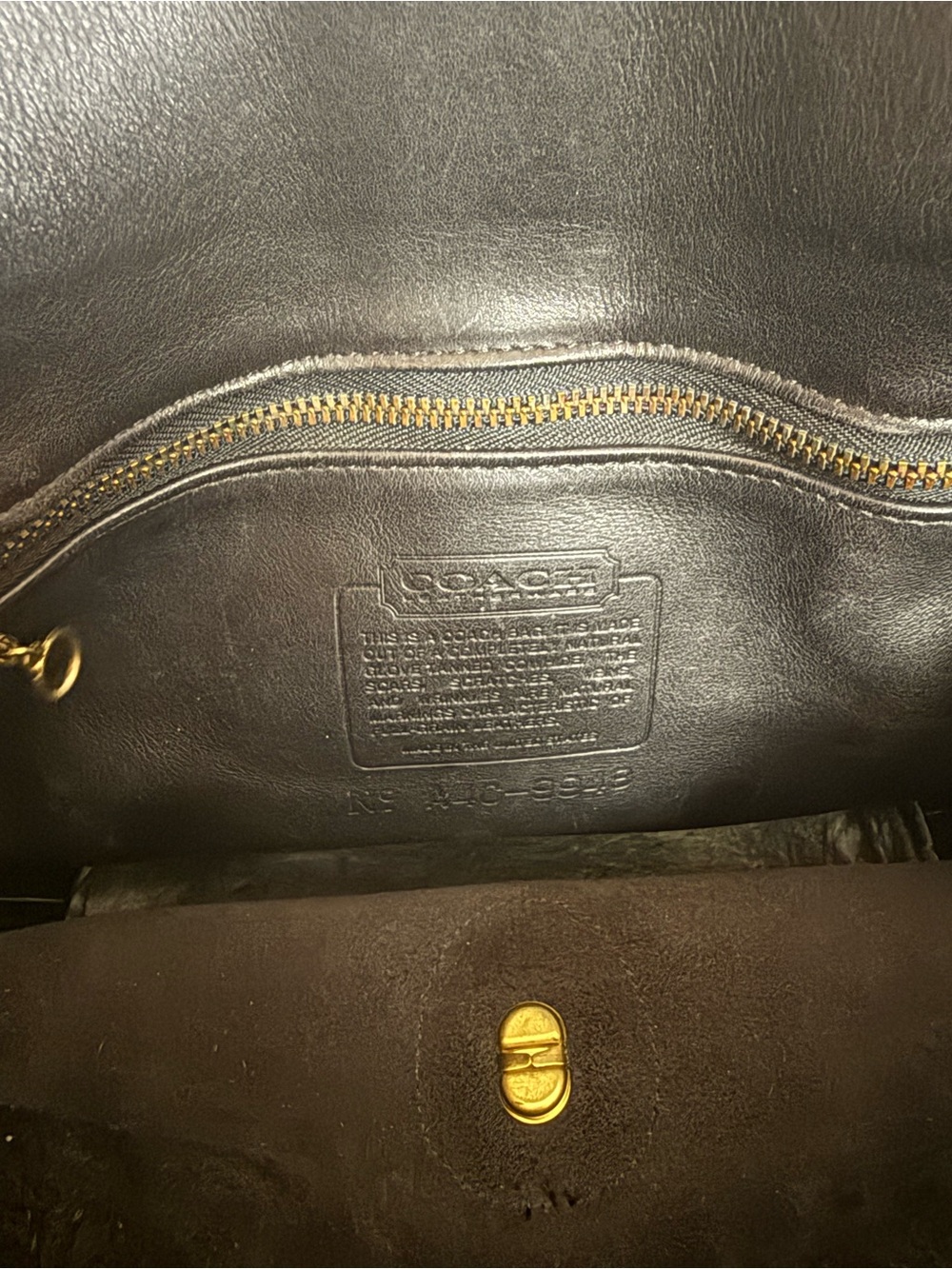 Rare Vintage COACH Nottingham Binocular Crossbody Bag Purse Black Leather 9948 - Picture 5 of 5